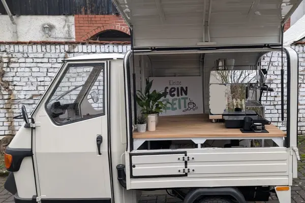 Die mobile Kaffeebar von außen